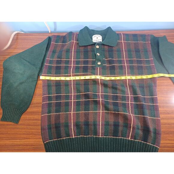 Country Classics Plaid Pullover Sweater Size Large Green Multicolor - Picture 3 of 6